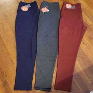 Set of 3 Tights Slimming Pants BNWT Lg Stretch